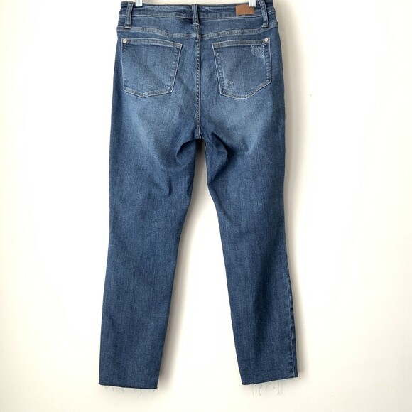 Judy Blue Distressed Relaxed Fit Jeans Raw Hem 29 - Picture 2 of 8